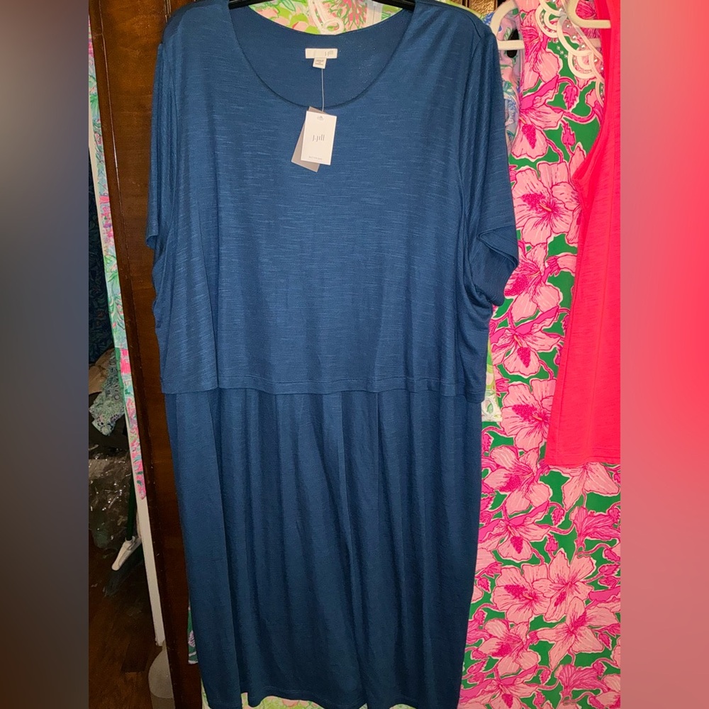 J. Jill NWT Knit Dress Seaside Size 3X - Picture 2 of 8